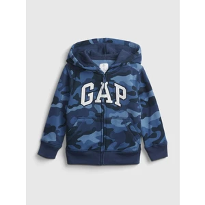 GAP Dětská mikina logo print hoodie - Kluci