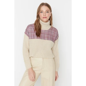 Trendyol Sweater - Ecru - Regular fit