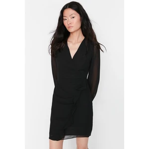 Trendyol Black Double Breasted Dress