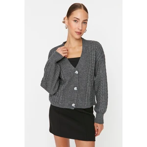 Trendyol Cardigan - Gray - Regular fit