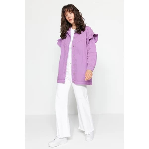 Trendyol Jacket - Purple - Regular fit