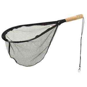 Dam podběrák s korkovou rukojetí a pogumovanou síťkou wading fly net cork rubberized 40x28x25 cm