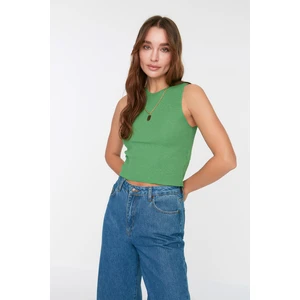 Dámsky Crop Top Trendyol Crew Neck