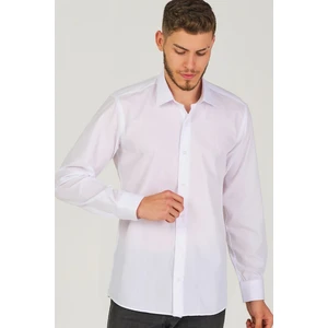 G726 DEWBERRY MEN'S SHIRT-SNOW WHITE