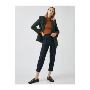 Koton Carrot Trousers with Buttoned Legs