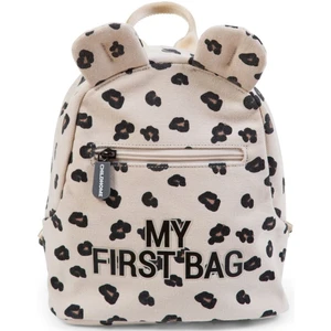 Childhome Detský batoh My First Bag Canvas Leopard