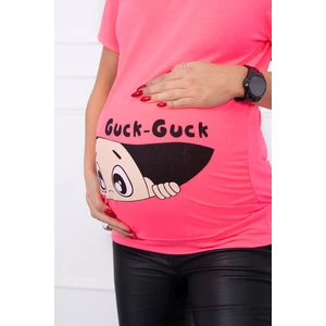 Maternity blouse Guck pink neon