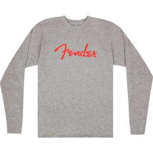 Fender Tricou Spaghetti Logo LS Heather Gray XL