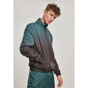 Gradient Pull Over Jacket Black/Bottle Green