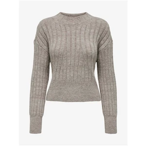 Light brown women's sweater ONLY Agnes - Women