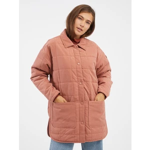 Women's Old Pink Quilted Jacket Roxy Next Up - Women