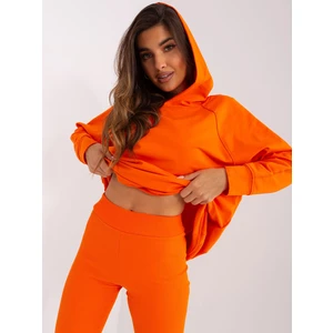 Orange casual set with shorts