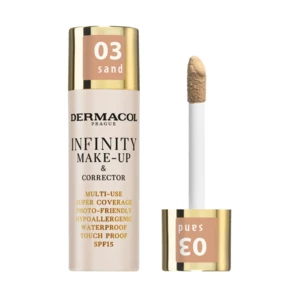 Dermacol Infinity vysoko krycí make-up SPF 15 odtieň 03 Sand 20 g