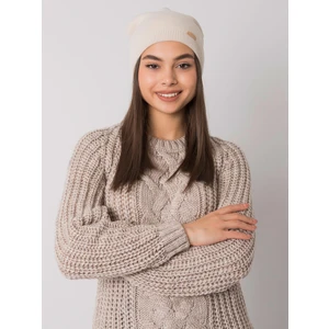 RUE PARIS Ladies' beige beanie