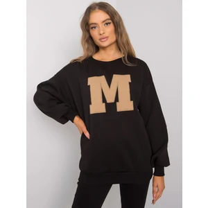 Black cotton sweatshirt from Armelle