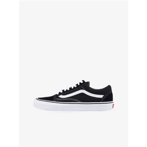 Černo-bílé tenisky se semišovými detaily VANS Old Skool