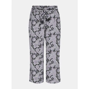 Purple-Black Patterned Culottes ONLY Nova - Women