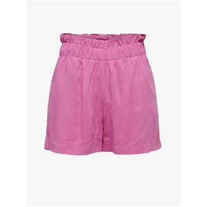 Only Caly Pink High Waist Shorts - Women