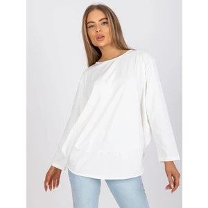 Ecru oversize blouse with long sleeves Renata