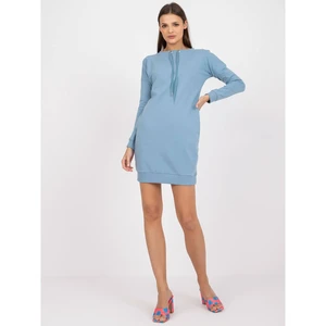 Basic dusty blue sporty dress