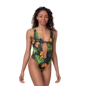 Nebbia High-Energy Monokini Bademode für Damen Jungle Green S