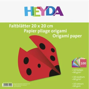 HEYDA Papíry na origami 20 x 20 cm ( 100 ks ) [Kreativita, Výtvarné Potřeby]