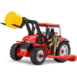 Revell Junior Kit traktor s figúrkou 1:20 červený