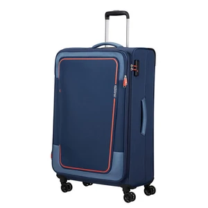 American Tourister Látkový cestovní kufr Pulsonic EXP XL 113/122 l - tmavě modrá