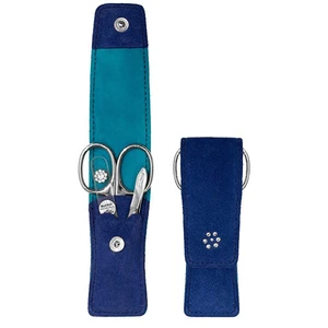 DuKaS Premium Line Solingen manikúrní set 875 Blue-Turquoise (cestovní balení)