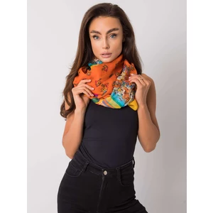 Orange scarf with prints