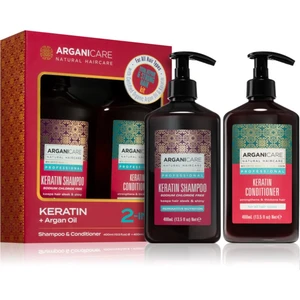 Arganicare Keratin Total Repair & Strong Hair Kit darčeková sada (na vlasy )