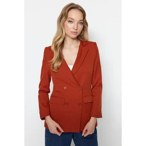 Trendyol Weave Tile Lined Button Detailed Jacket