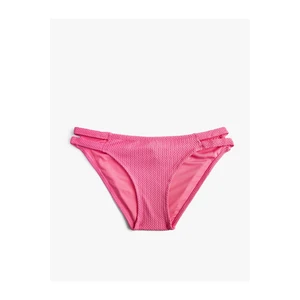 Koton Brazilian Bikini Bottoms Textured Window Detail