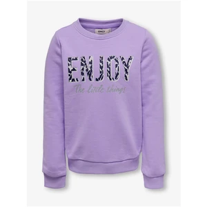 Light purple girly sweatshirt ONLY Lena - Girls