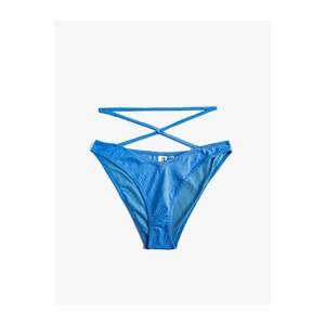 Koton Textured Bikini Bottoms with Crisp Pile Detail.