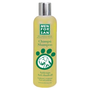 Menforsan natürliches Anti-Schuppen-Shampoo mit Zitrone für Hunde, 300 ml