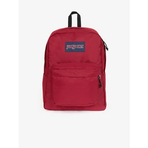 Ruksak Jansport červená farba, veľký, jednofarebný