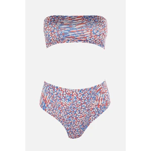 Női bikini szett Trendyol TBESS22BT0018/Blue-Multicolor