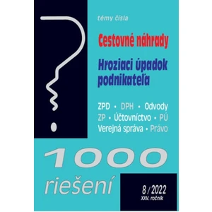 1000 riešení 8/2022 – Zvýšenie cestovných náhrad