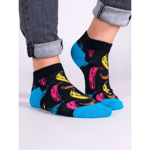 Yoclub Unisex's Ankle Funny Cotton Socks Patterns Colours SKS-0086U-A900