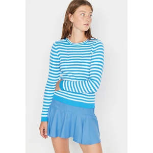 Trendyol Sweater - Blue - Regular fit