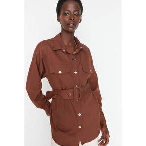 Trendyol Jacket - Brown - Regular fit