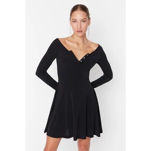 Trendyol Black Collar Detailed Dress