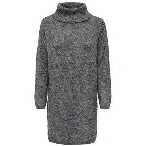 Jacqueline de Yong Dámske šaty JDYINGEBORG LIFE Regular Fit 15244163 Dark Grey Melange L