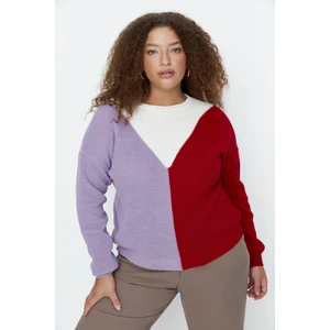 Trendyol Curve Plus Size Sweater - Ecru - Regular fit