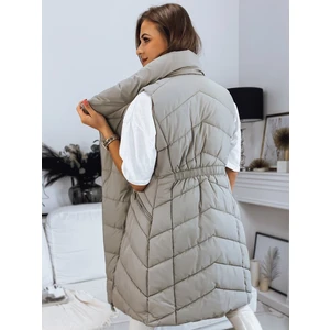 Quilted women's vest SERKIS green Dstreet