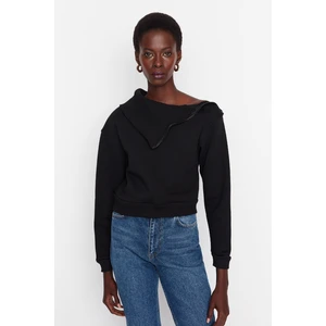 Trendyol Sweatshirt - Black - Regular fit