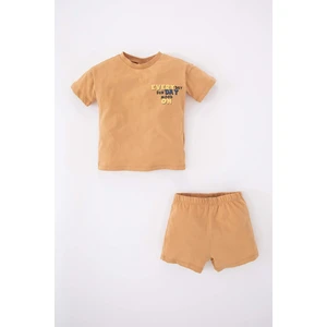 DEFACTO Baby Boy Slogan Printed 2-Piece Set