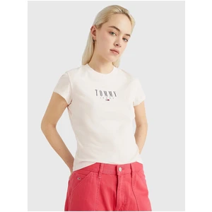 Light pink Women's T-Shirt Tommy Jeans Essential - Women