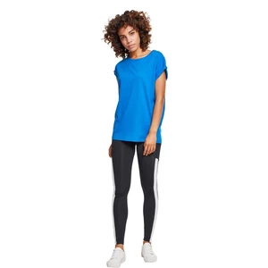 Women's T-shirt with extended shoulder light blue
